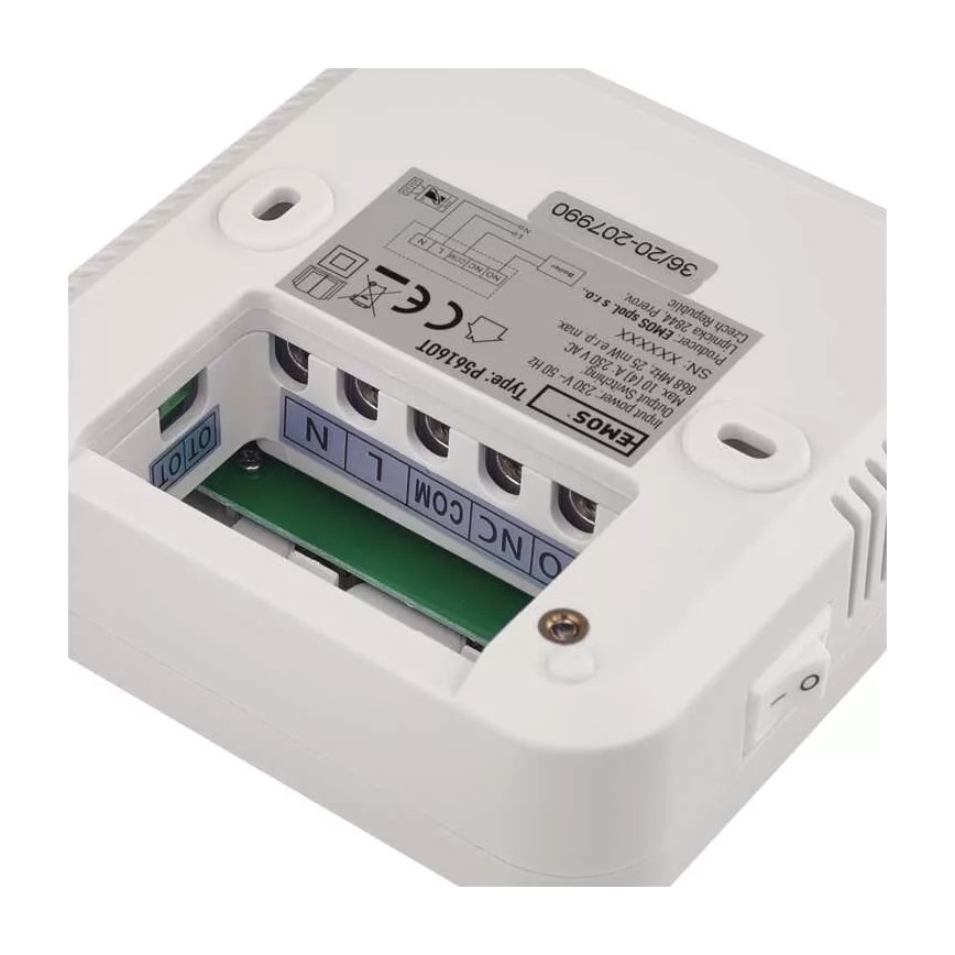 Programovatelný termostat 230V + 2xAA
