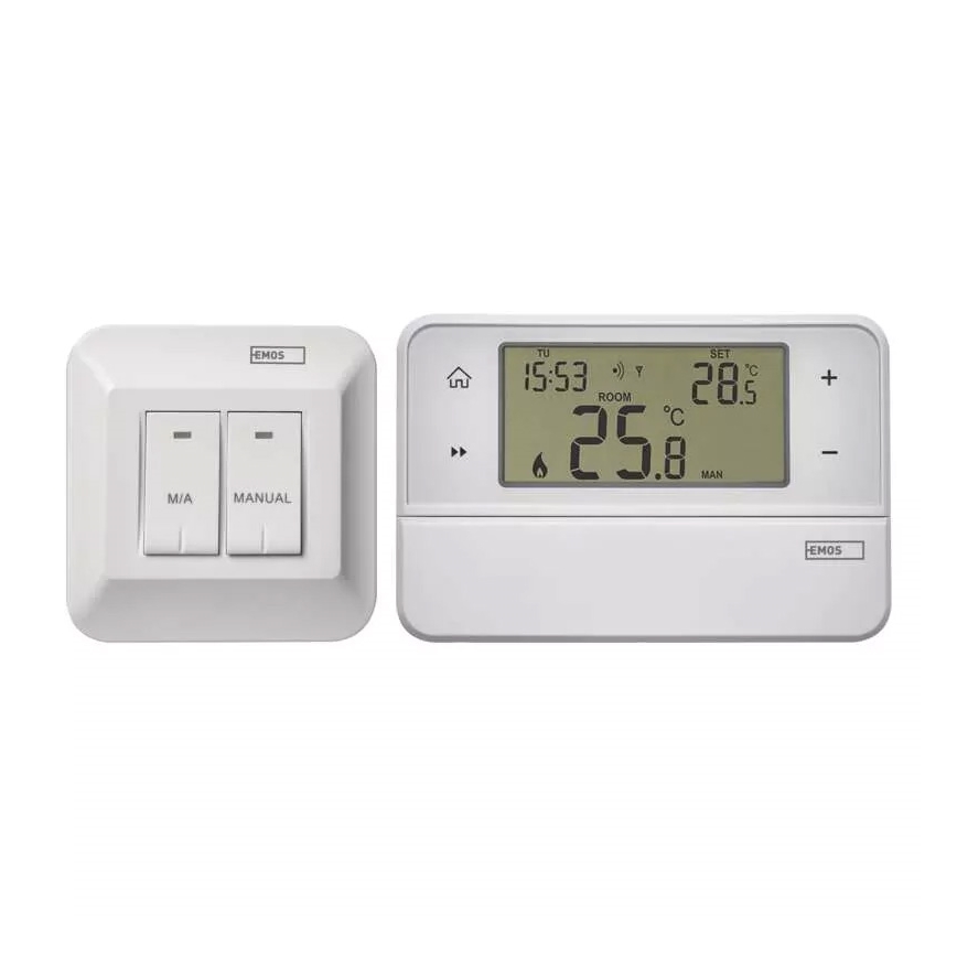 Programovatelný termostat 230V + 2xAA