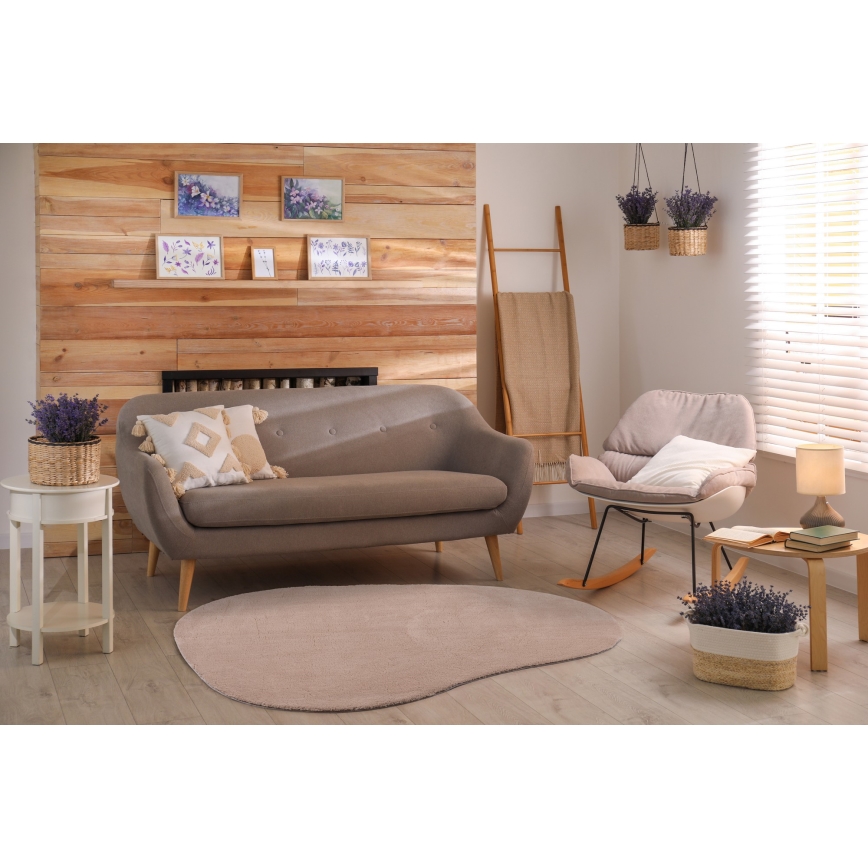 Protiskluzový koberec LOREN 120x170 cm béžová