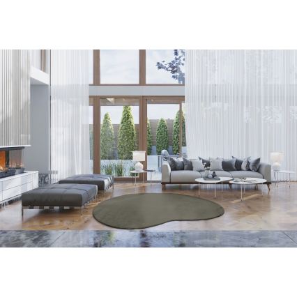 Protiskluzový koberec LOREN 160x230 cm tmavě zelená