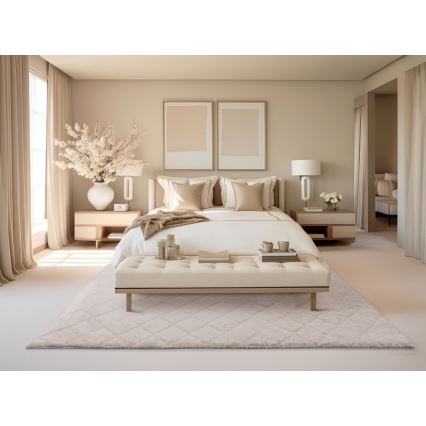 Protiskluzový koberec MODENA NEW 120x160 cm krémová