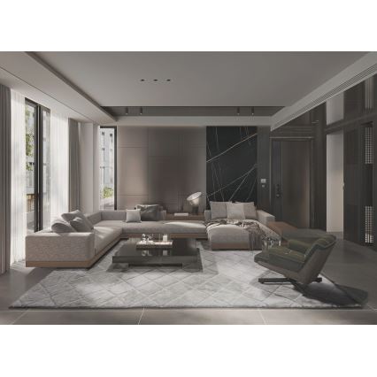 Protiskluzový koberec MODENA NEW 120x160 cm světle šedá
