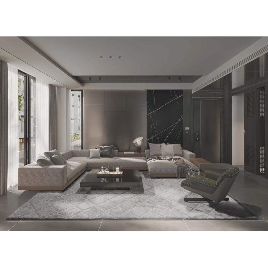 Protiskluzový koberec MODENA NEW 120x160 cm světle šedá