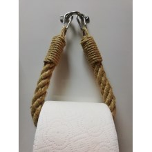 Provazový držák toaletního papíru BORU 22x14 cm hnědá