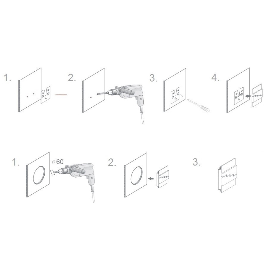 ProVero ID-1222 - LED osvětlení schodiště UNICO LED/1,2W/12V 3000K teplá bílá