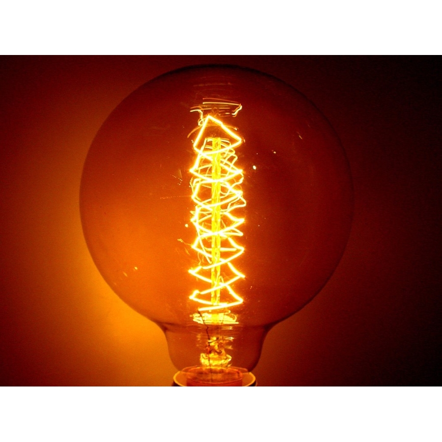 Průmyslová dekorační stmívatelná žárovka SELRED G125 E27/60W/230V 2200K 260 lm