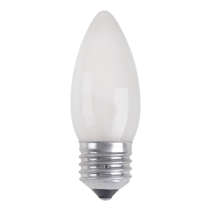 Průmyslová žárovka CANDLE FROSTED E27/60W/230V