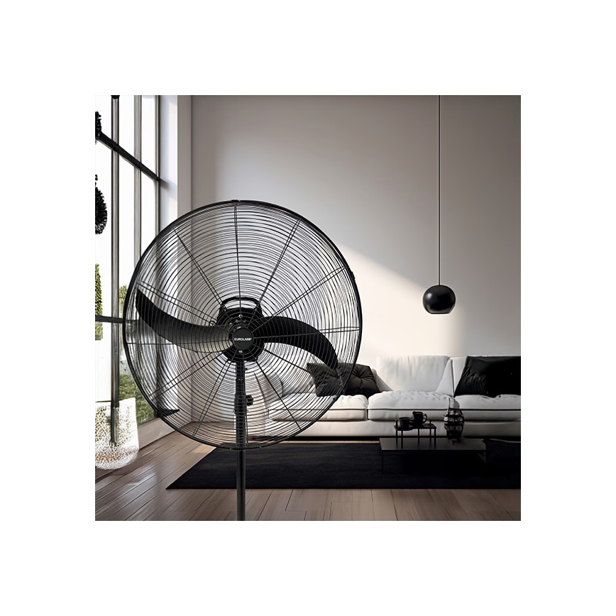 Průmyslový stojanový ventilátor 115W/230V pr. 66 cm černá