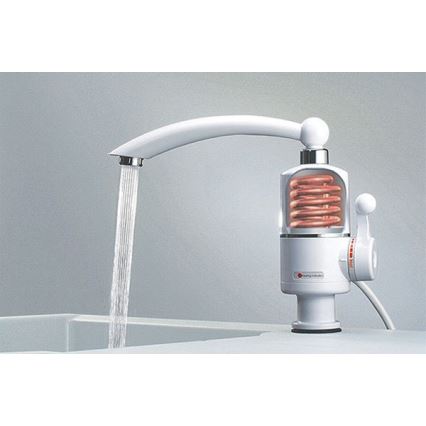 Průtokový ohřívač vody 3000W/230V bílá