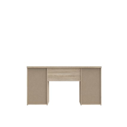 Psací stůl ARENO 145x60 cm bílá/dub sonoma