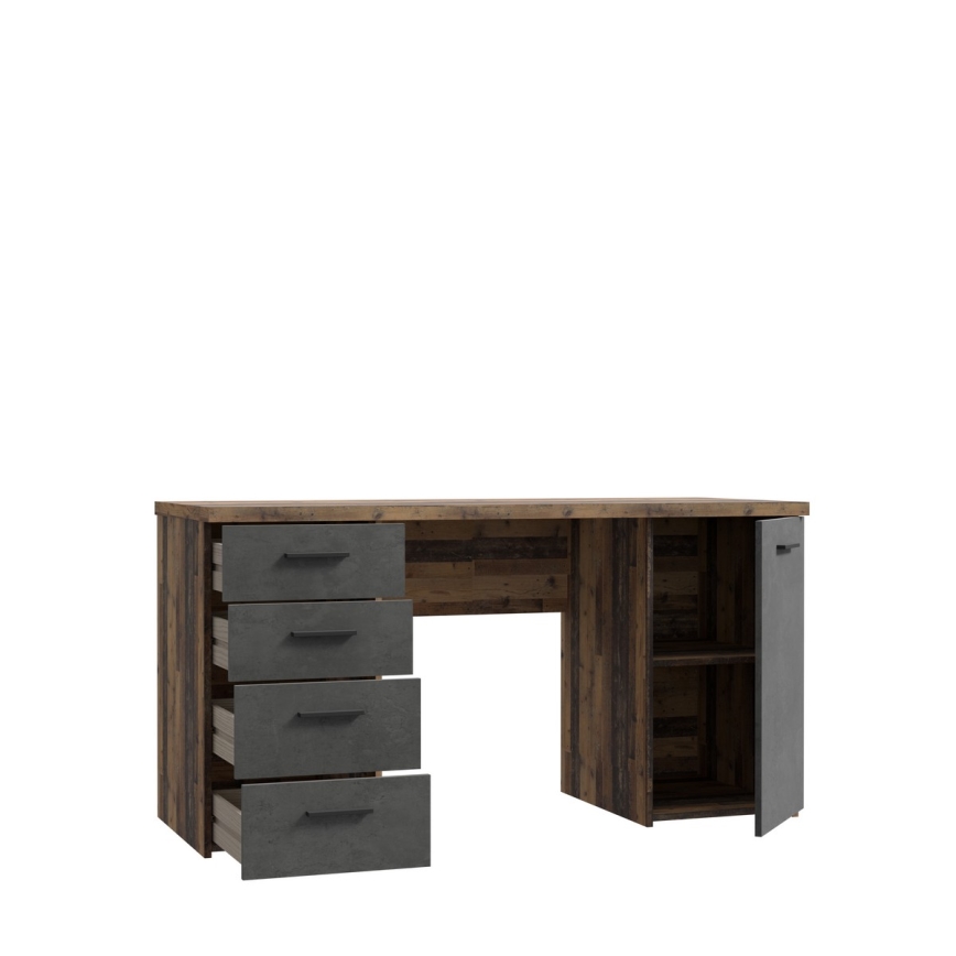 Psací stůl ARENO 145x60 cm hnědá/grafit