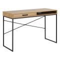 Psací stůl SARON 110x45 cm dub/černá