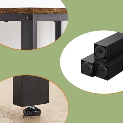 Psací stůl SOLEA 120x60 cm hnědá/černá