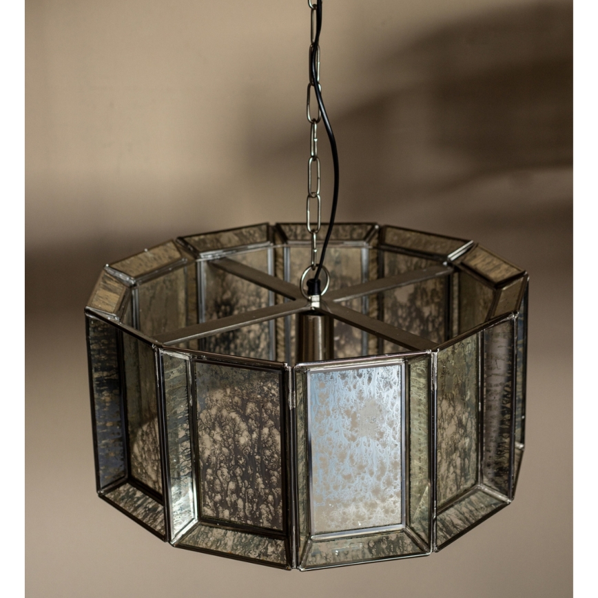PTMD - Lustr na řetězu ANTIQUE 1xE27/40W/230V pr. 46 cm
