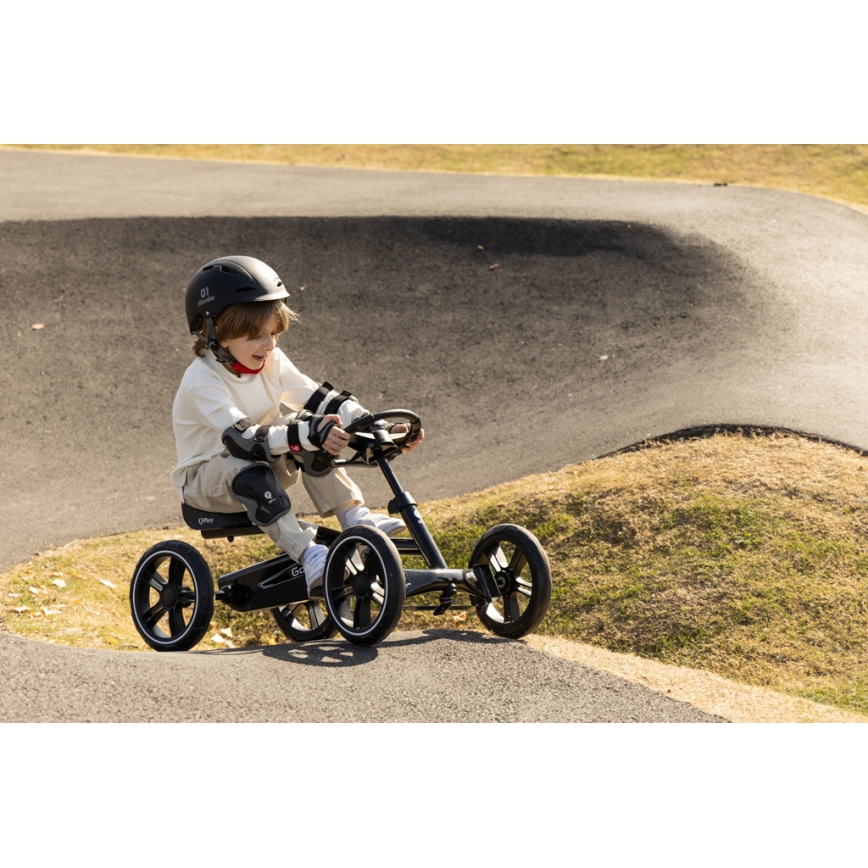 QPlay - Dětská čtyřkolka GO KART černá