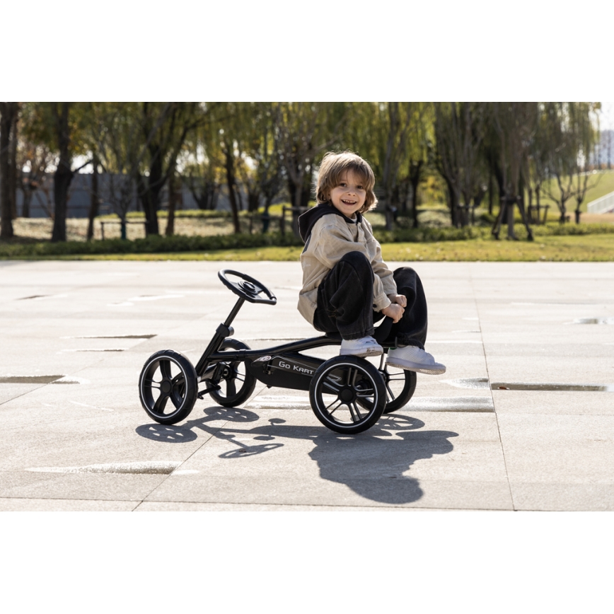 QPlay - Dětská čtyřkolka GO KART černá