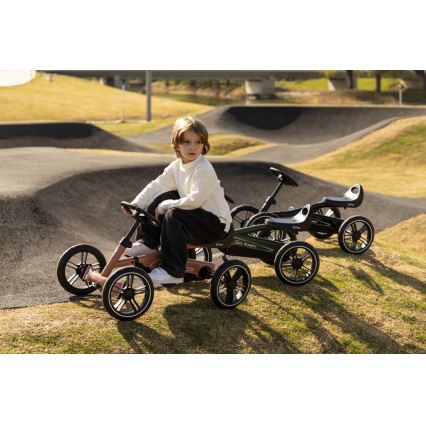 QPlay - Dětská čtyřkolka GO KART černá