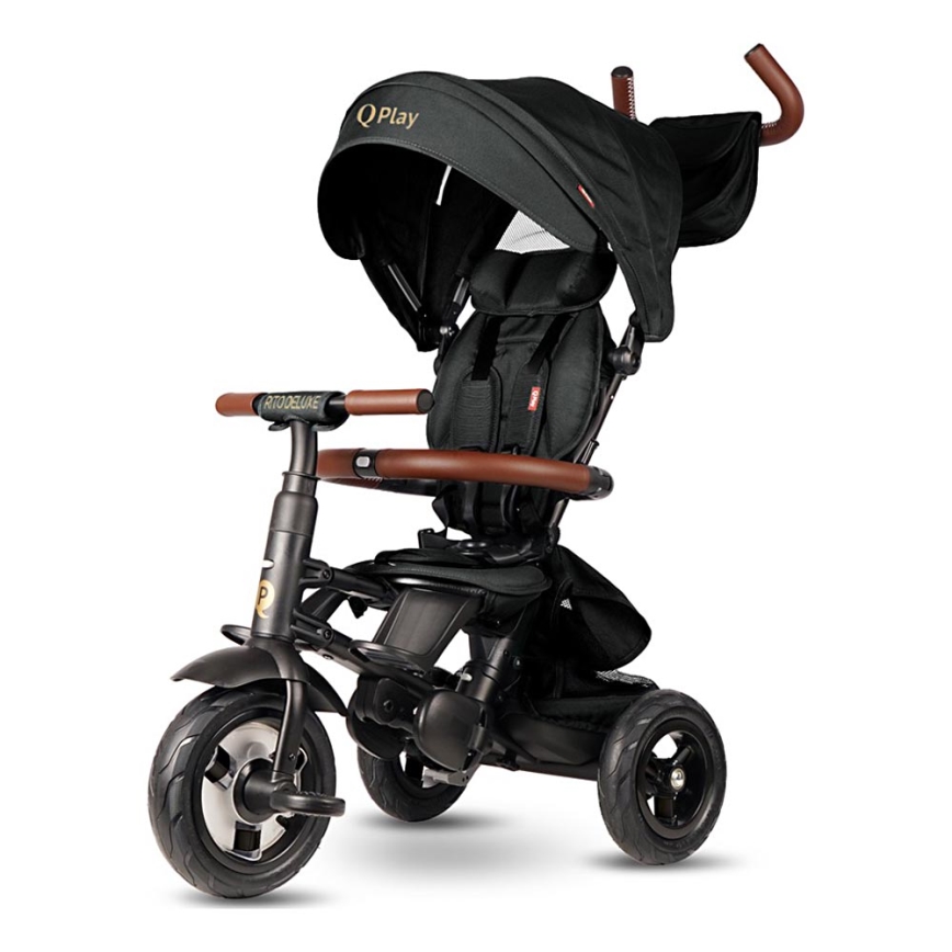 QPlay - Dětská tříkolka 6v1 RITO DELUXE (Limited special edition) černá