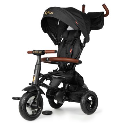 QPlay - Dětská tříkolka 6v1 RITO DELUXE (Limited special edition) černá