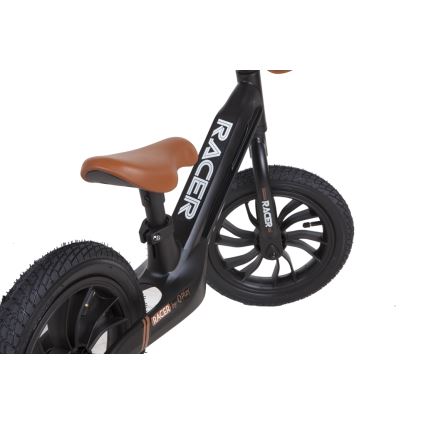 QPlay - Odrážedlo RACER AIR černá/hnědá