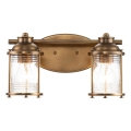Quintiesse - Koupelnová nástěnná lampa ASHLAND BAY 2xE27/60W/230V IP44 bronzová
