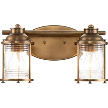 Quintiesse - Koupelnová nástěnná lampa ASHLAND BAY 2xE27/60W/230V IP44 bronzová