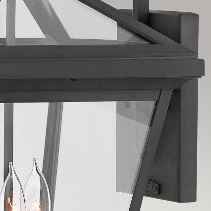 Quintiesse - Venkovní nástěnná lampa ALFORD L 3xE14/40W/230V IP44 černá