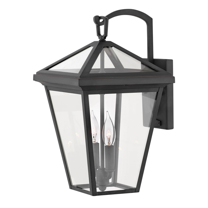 Quintiesse - Venkovní nástěnná lampa ALFORD M 2xE14/40W/230V IP44 černá