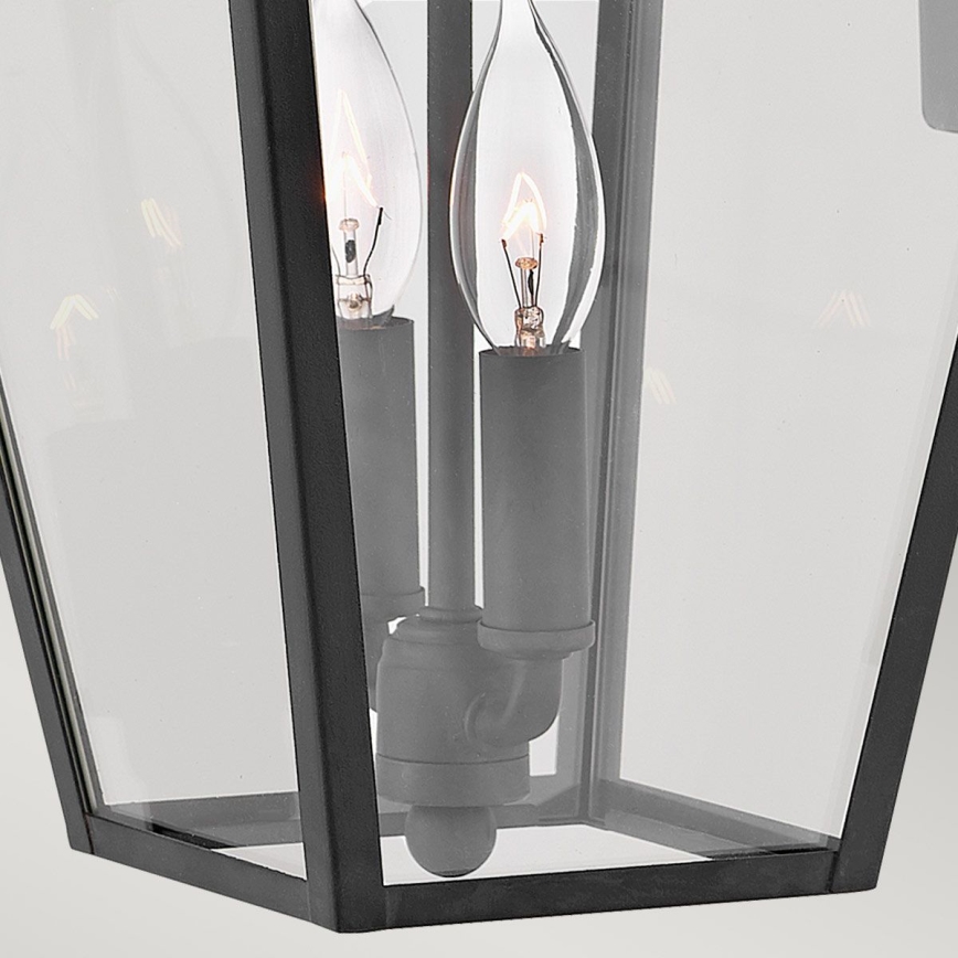 Quintiesse - Venkovní nástěnná lampa ALFORD M 2xE14/40W/230V IP44 černá