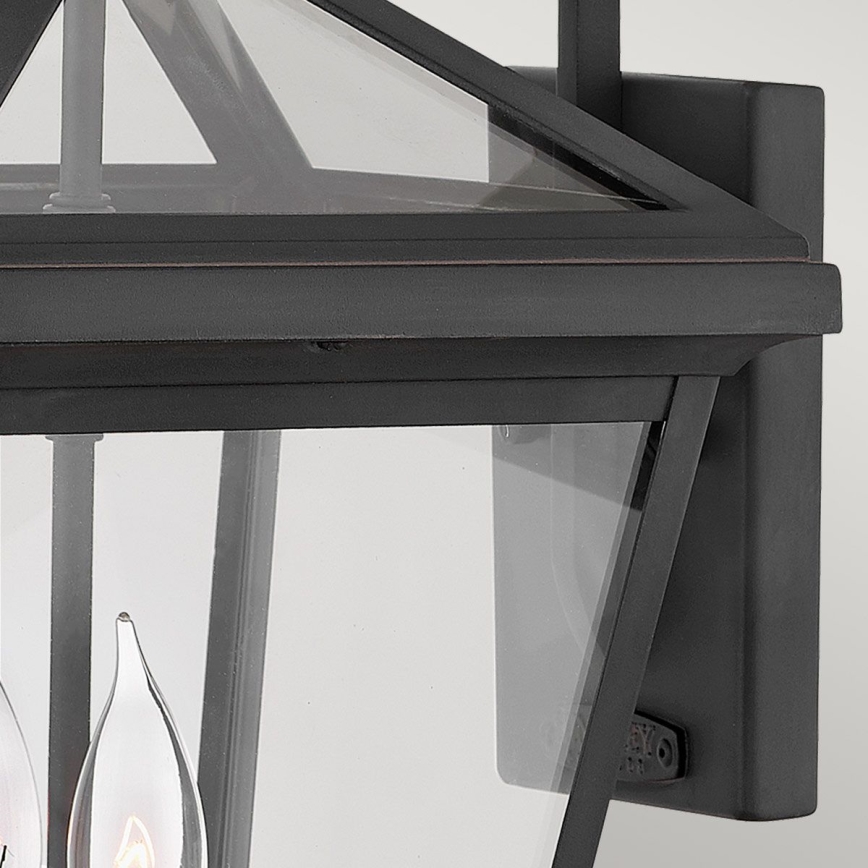 Quintiesse - Venkovní nástěnná lampa ALFORD M 2xE14/40W/230V IP44 černá