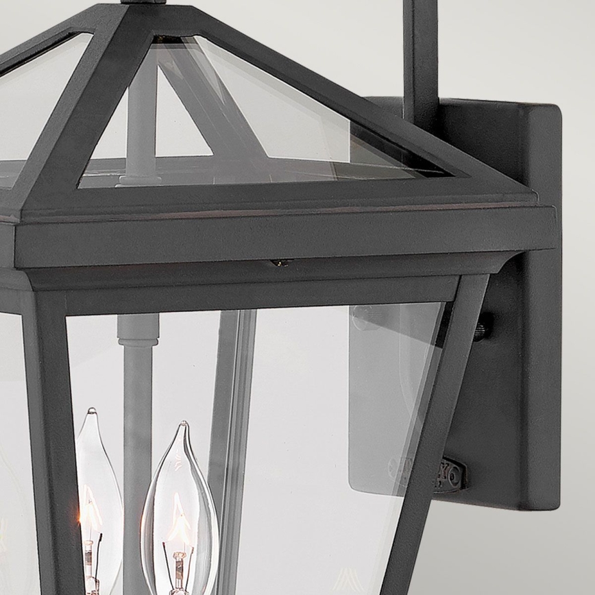 Quintiesse - Venkovní nástěnná lampa ALFORD S 2xE14/40W/230V IP44 černá
