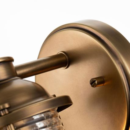 Quintiesse - Venkovní nástěnná lampa ASHLAND BAY 1xE27/60W/230V IP44 bronzová