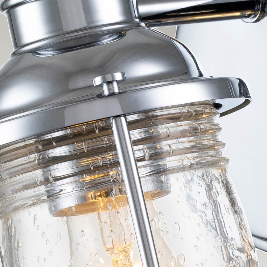 Quintiesse - Venkovní nástěnná lampa ASHLAND BAY 1xE27/60W/230V IP44 lesklý chrom