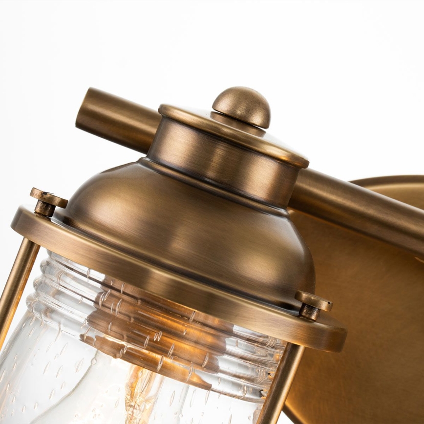 Quintiesse - Koupelnová nástěnná lampa ASHLAND BAY 2xE27/60W/230V IP44 bronzová