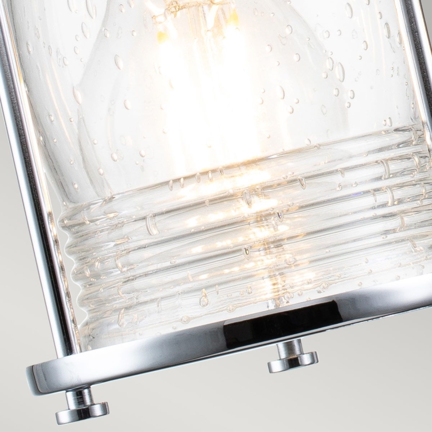 Quintiesse - Venkovní nástěnná lampa ASHLAND BAY 2xE27/60W/230V IP44 lesklý chrom
