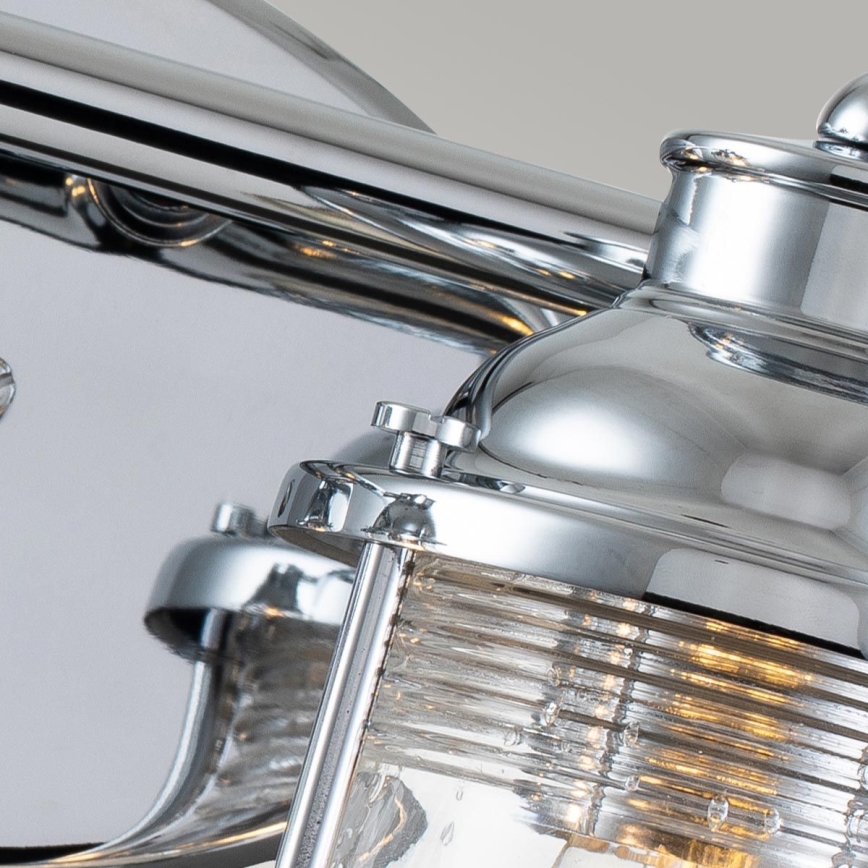 Quintiesse - Venkovní nástěnná lampa ASHLAND BAY 2xE27/60W/230V IP44 lesklý chrom