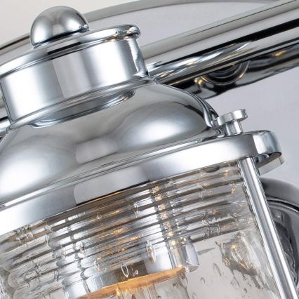 Quintiesse - Venkovní nástěnná lampa ASHLAND BAY 3xE27/60W/230V IP44 lesklý chrom