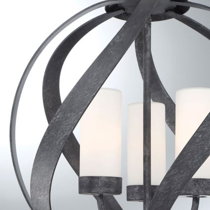 Quintiesse - Venkovní lustr na řetězu BLACKSMITH 3xE14/40W/230V pr. 40,7 cm IP44 černá