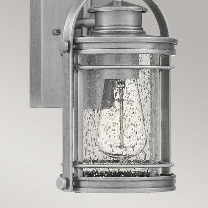 Quintiesse - Venkovní nástěnná lampa BOOKER S 1xE27/60W/230V IP44 matný chrom