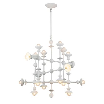 Quintiesse - Lustr na tyči CADENCE 18xE14/40W/230V bílá