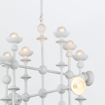 Quintiesse - Lustr na tyči CADENCE 18xE14/40W/230V bílá