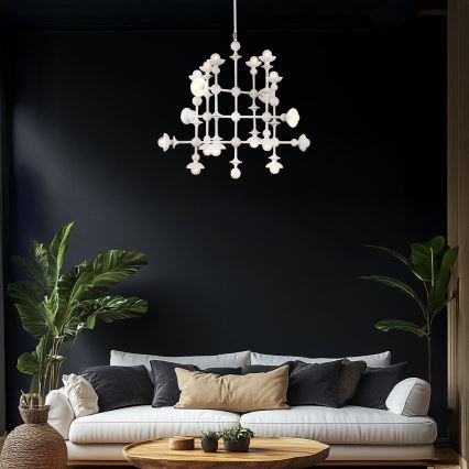 Quintiesse - Lustr na tyči CADENCE 18xE14/40W/230V bílá