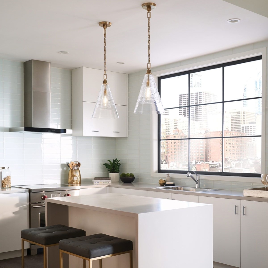 Quintiesse - Lustr na řetězu ELMORE 1xE27/60W/230V zlatá