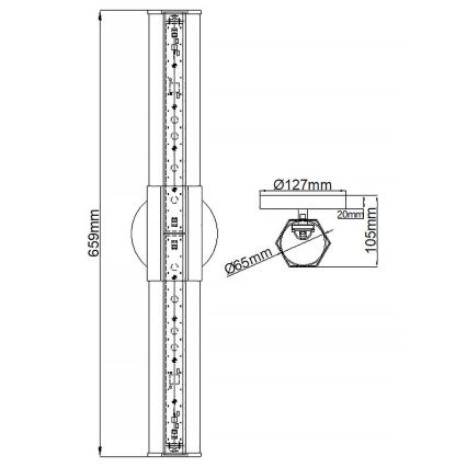 Quintiesse - LED Koupelnové nástěnné svítidlo FACET 2xLED/12W/230V IP44 zlatá