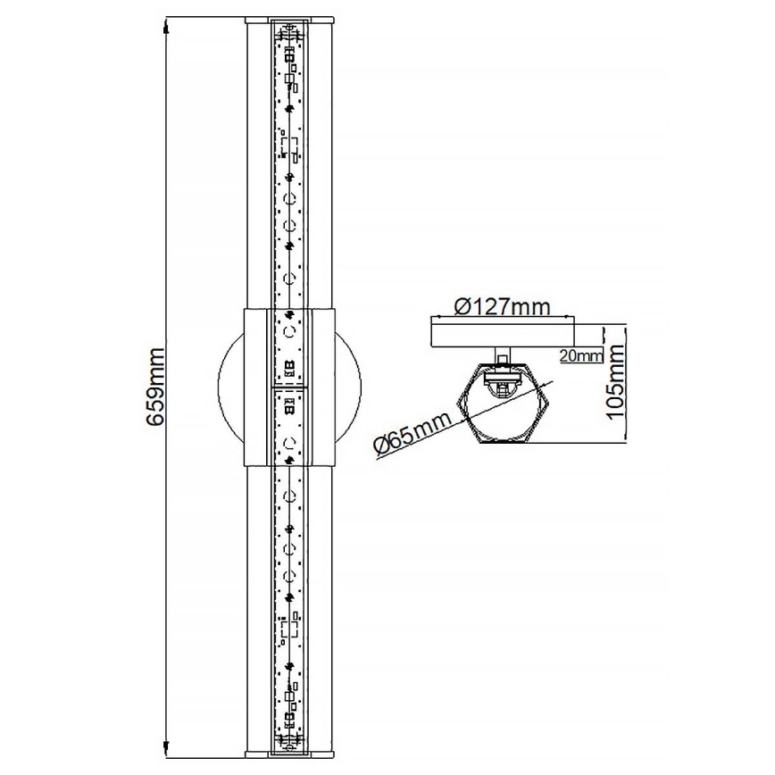 Quintiesse - LED Koupelnové nástěnné svítidlo FACET 2xLED/12W/230V IP44 zlatá