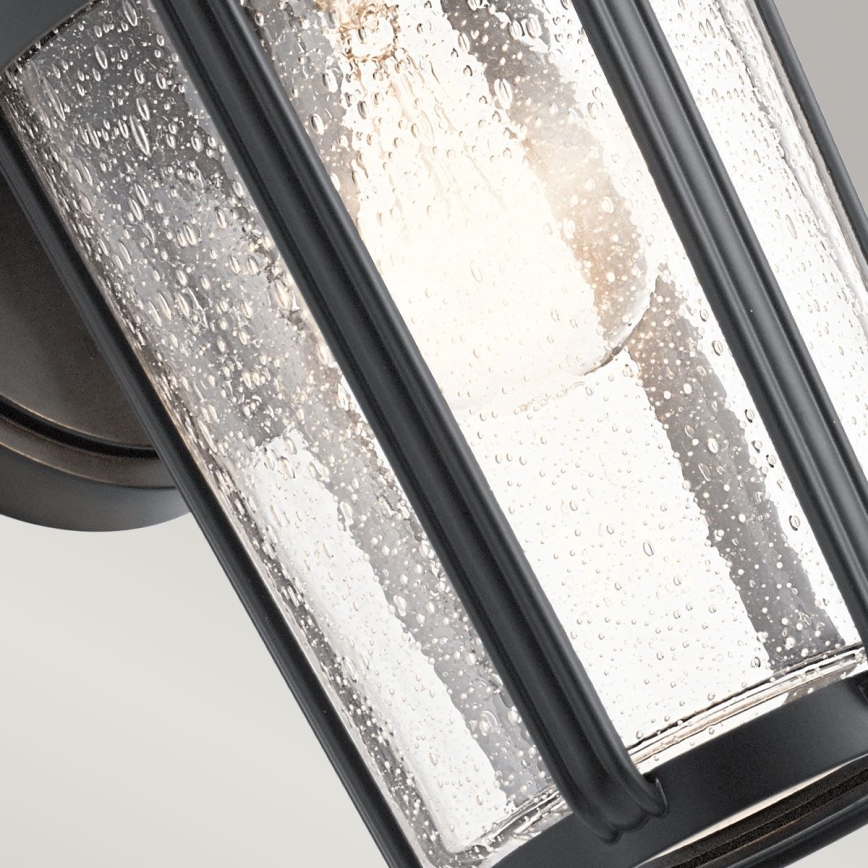 Quintiesse - Venkovní nástěnná lampa FAIRFIELD M 1xE27/60W/230V IP44 černá