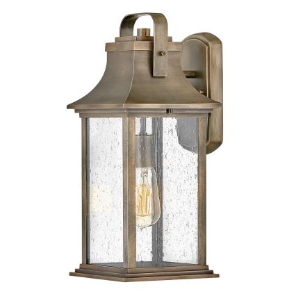 Quintiesse - Venkovní nástěnná lampa GRANT M 1xE27/60W/230V IP44 bronzová