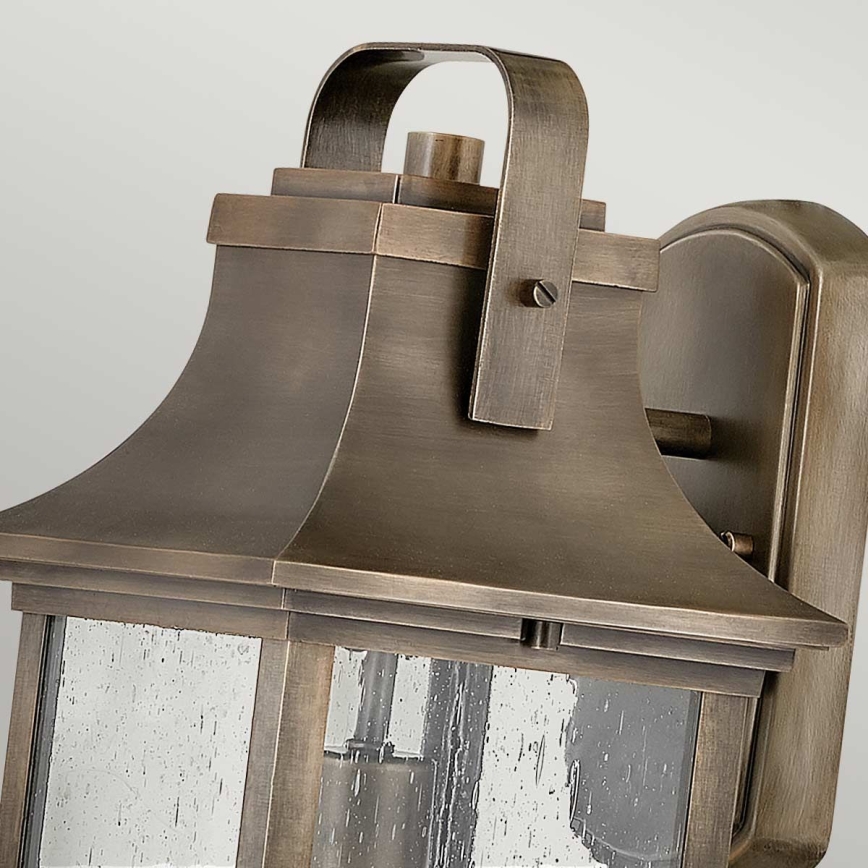 Quintiesse - Venkovní nástěnná lampa GRANT M 1xE27/60W/230V IP44 bronzová