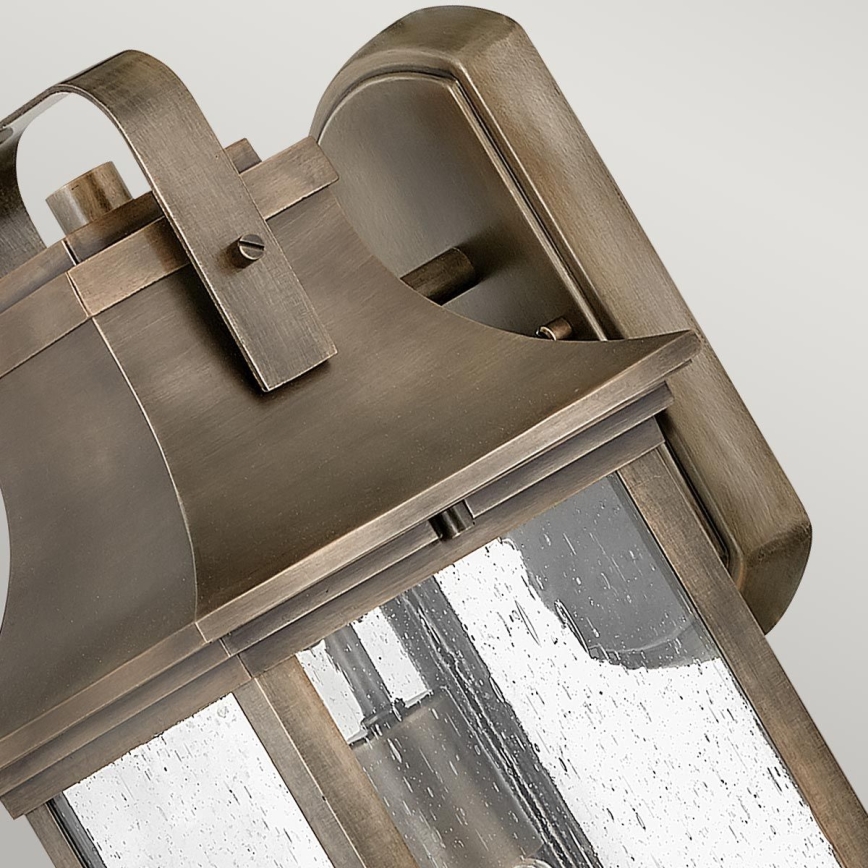 Quintiesse - Venkovní nástěnná lampa GRANT M 1xE27/60W/230V IP44 bronzová