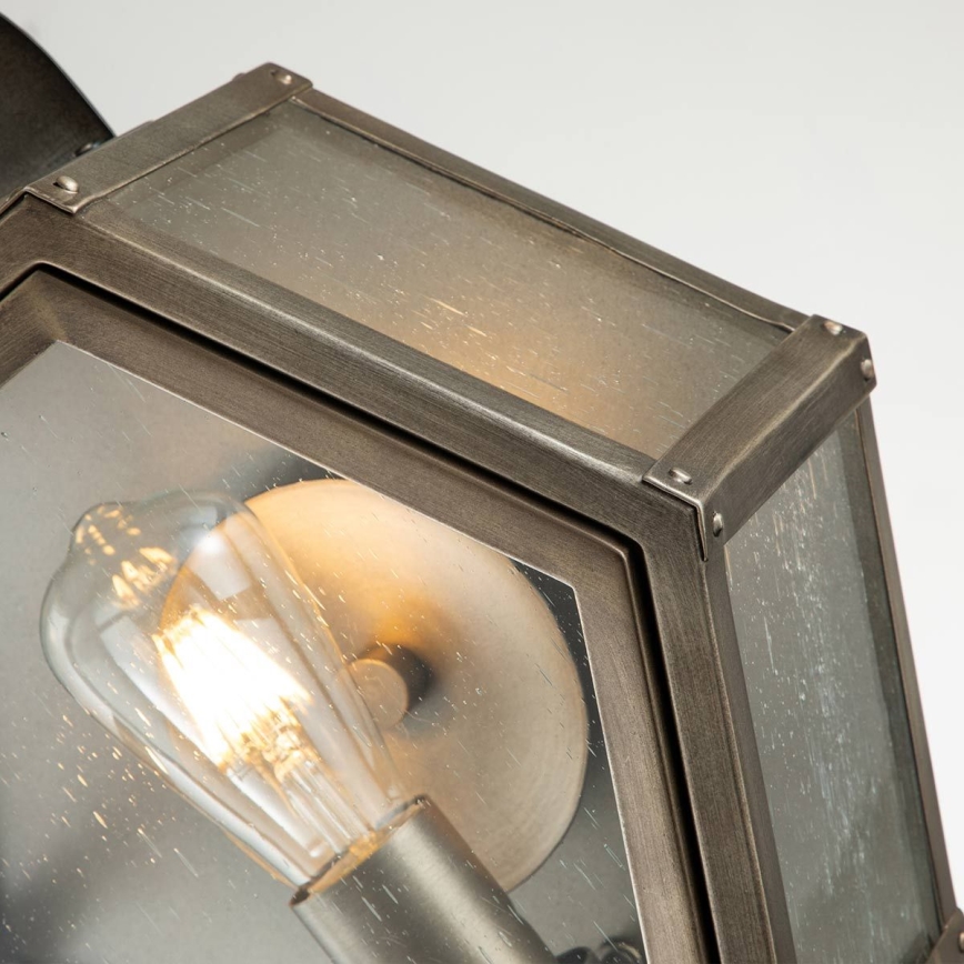 Quintiesse - Venkovní nástěnné svítidlo HEATH M 1xE27/60W/230V IP44 bronzová